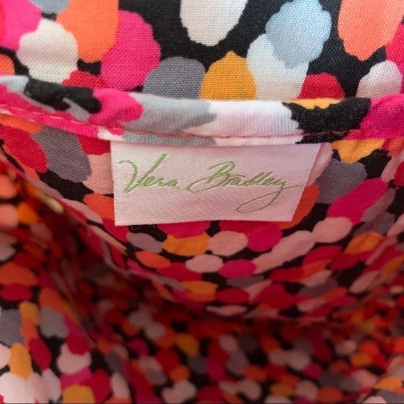 Vera Bradley Crossbody Multi-Zipper Bright Colored Purse - Picture 12 of 13
